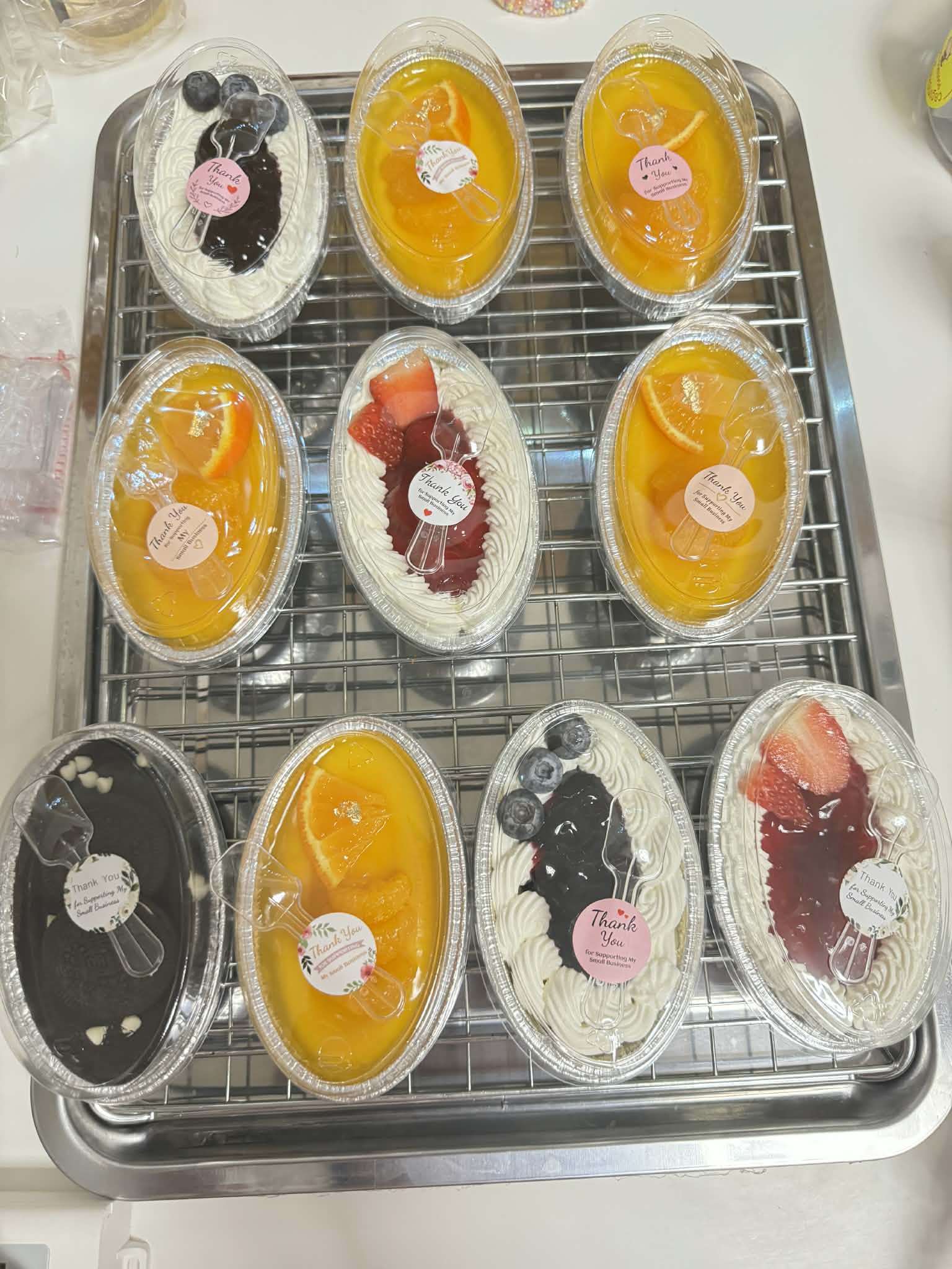 Orange Cake Set / เค้กส้มหน้านิ่มจัดเบรค