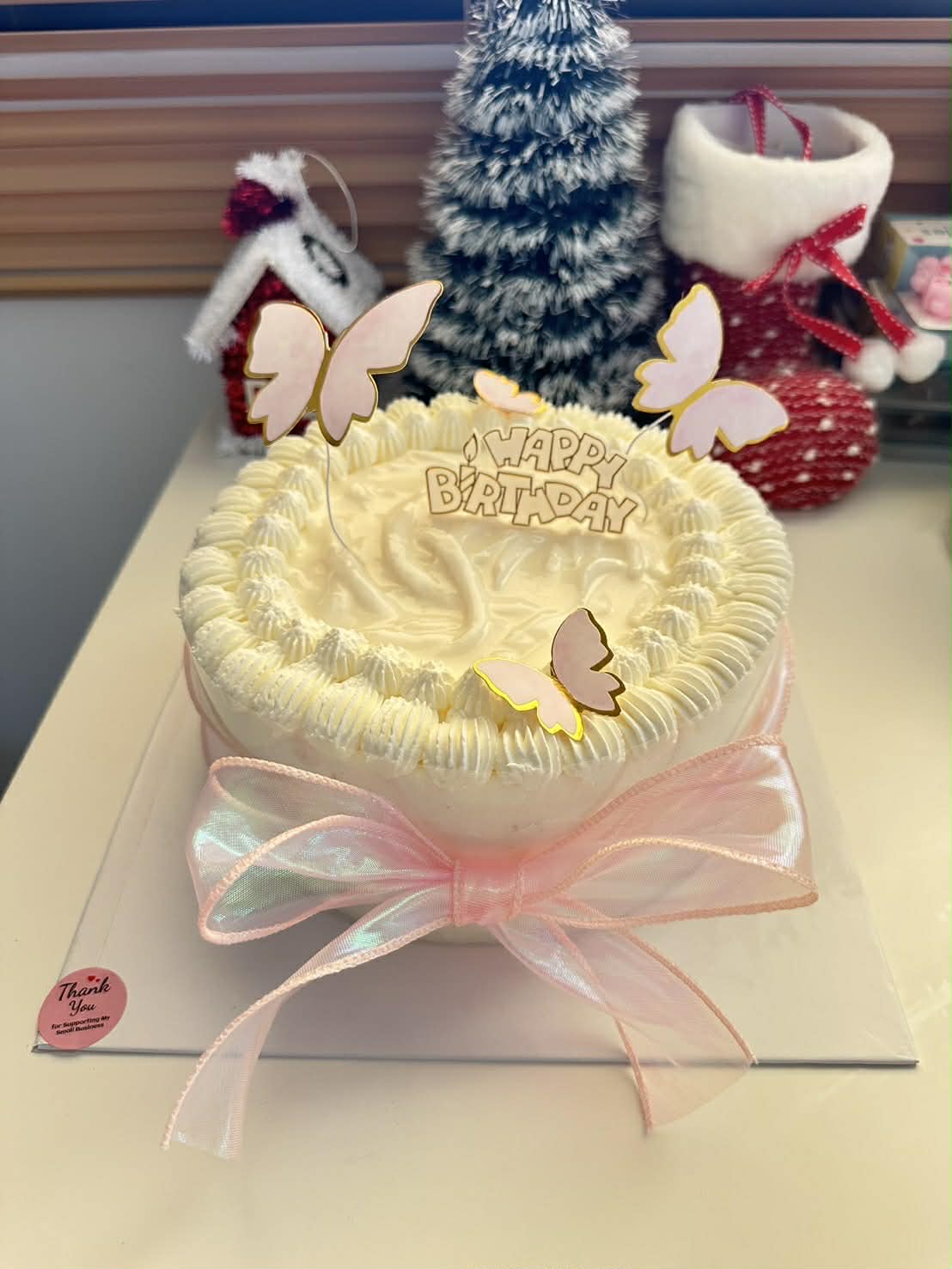 Pink Butterfly Cake / เค้กผีเสื้อสีชมพู