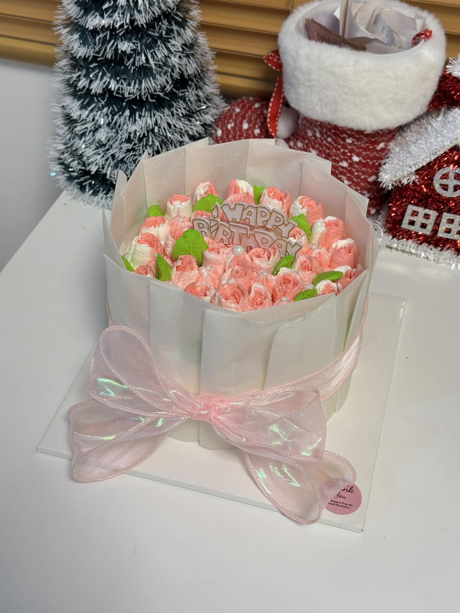 Rose Bouquet Cake / เค้กช่อกุหลาบ