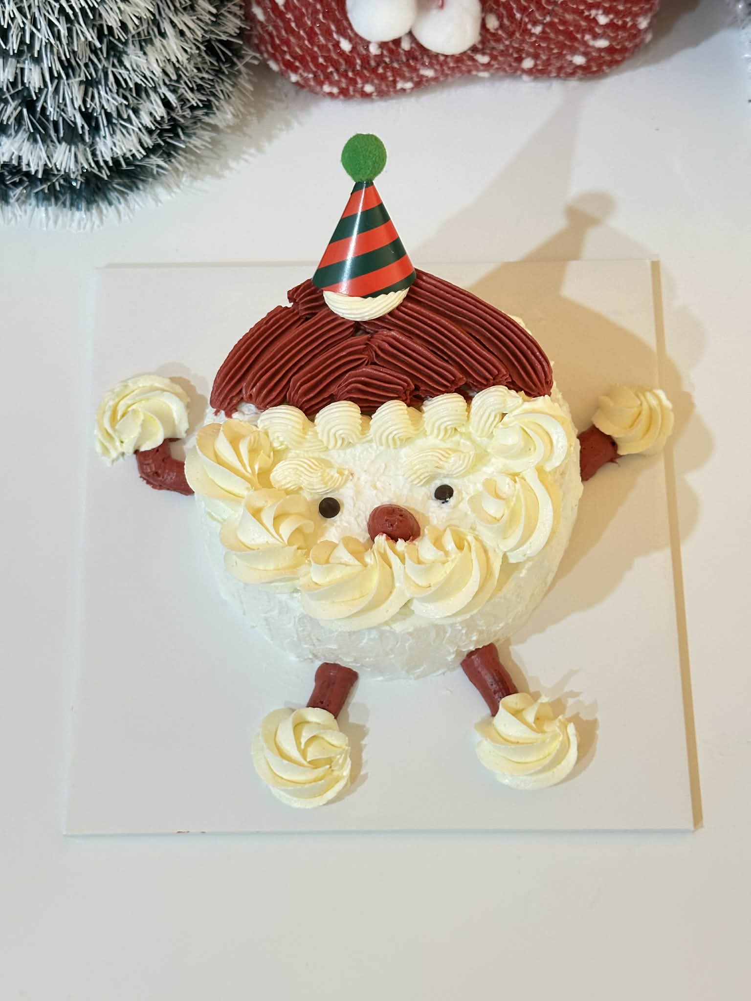Santa Face Cake / เค้กหน้าซานตาคลอส