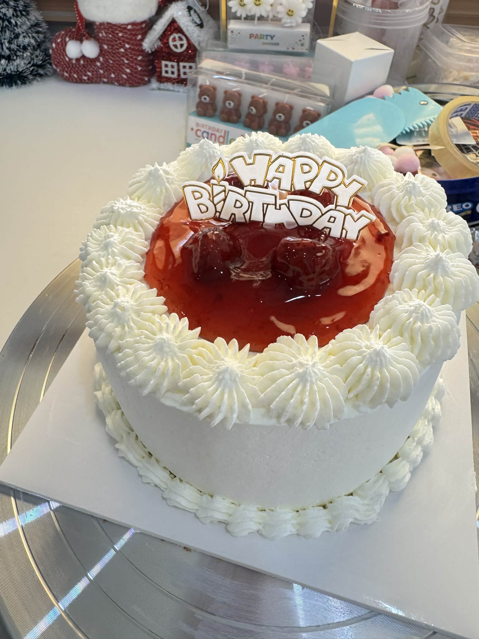 Jam Filled Center Cake / เค้กสอดไส้แยม