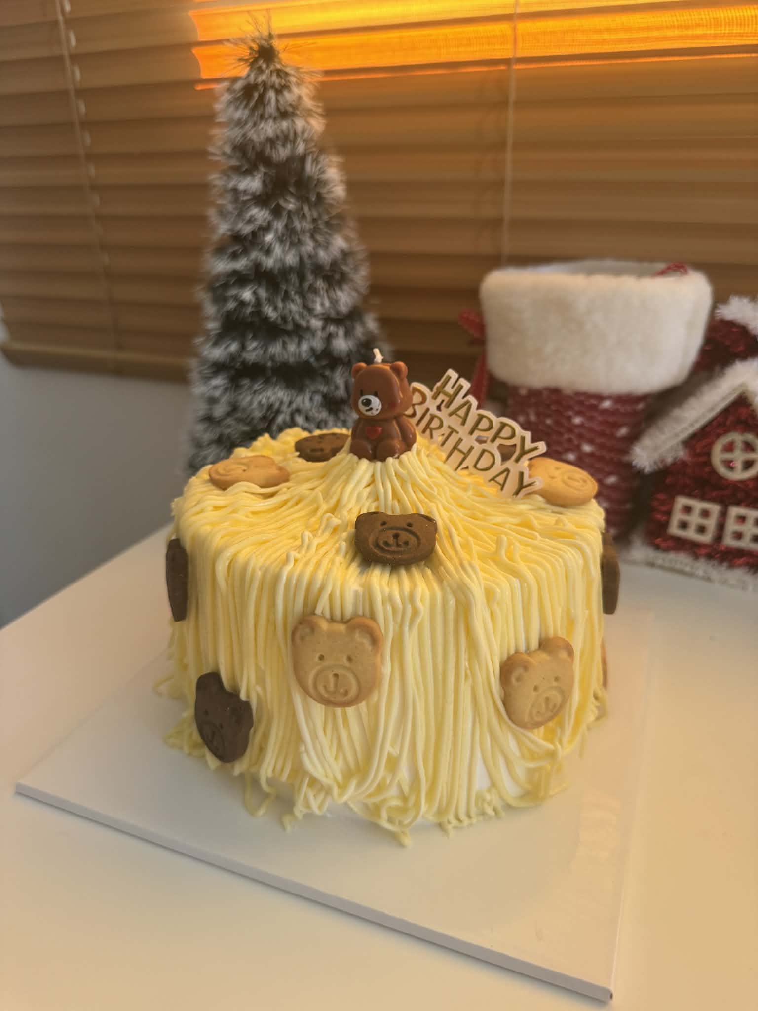 Yellow Bear Cake / เค้กหมีสีเหลือง
